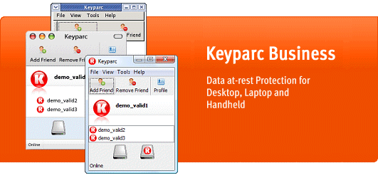 Keyparc Business - Data at-rest Protection for Laptop, Desktop and Handheld Device